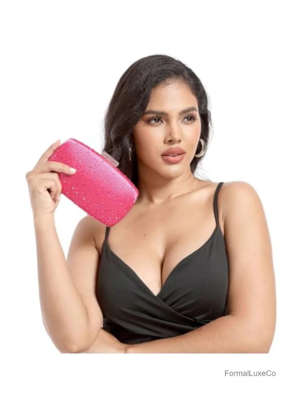 Crystal Clutch Evening Bag Bride Wedding Handbag Rhinestone Minaudiere Dazzling